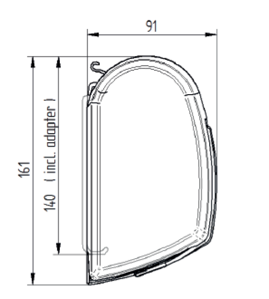 Markise Thule Omnistor 5200 2,62m Mystic Grau Gehäuse eloxiert
